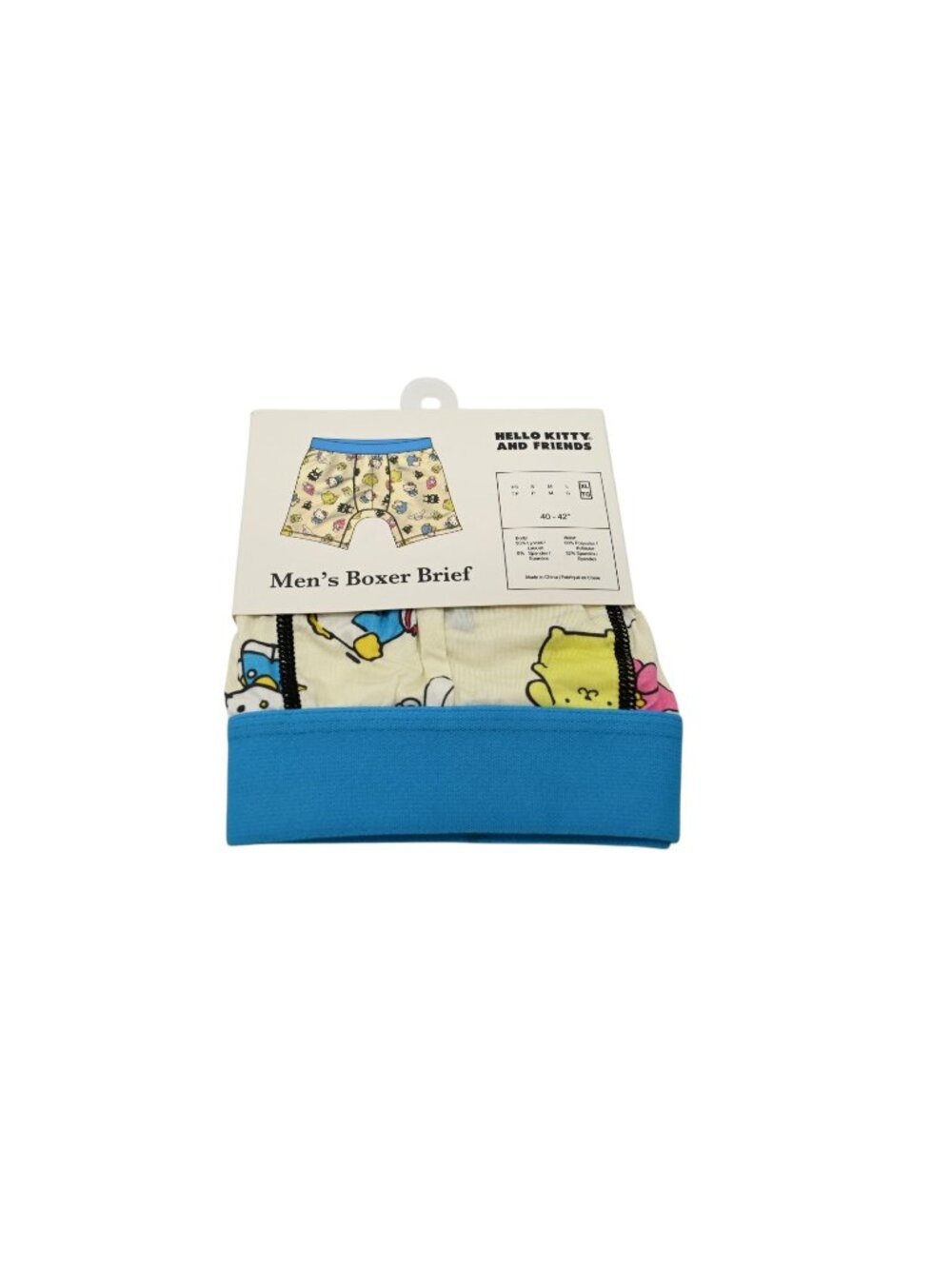 NWT Bio World Hello Kitty & Friends Boxer Brief Sz XL Blue AOP Sanrio 40-42"